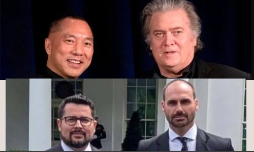 Fraude bilionária nos EUA revela conexões de comparsa de Bannon com Eduardo Bolsonaro e Paulo Figueiredo