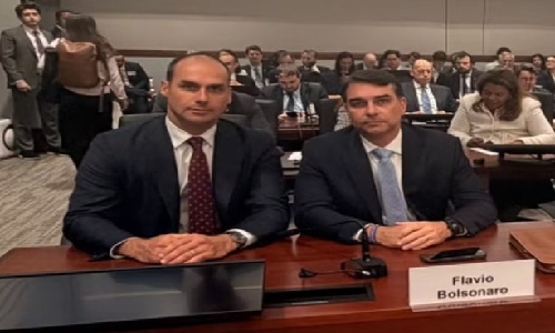 Faria Lima aponta o VEXAME de Flávio Bolsonaro após discurso em audiência nos EUA