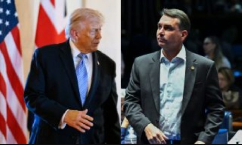Flávio Bolsonaro viaja para bajular Trump e ameaça palanques em dez estados na véspera de convenções